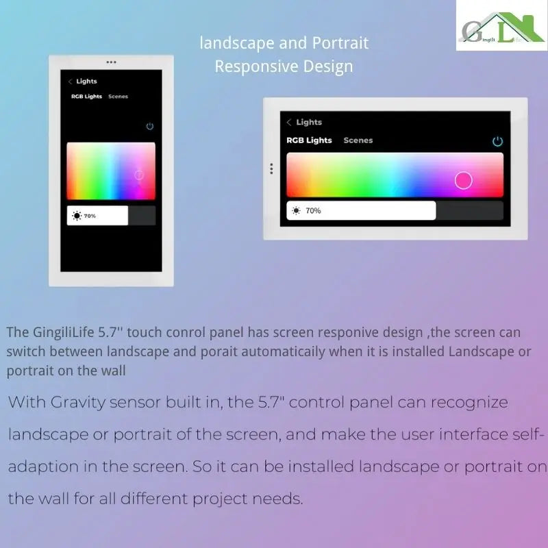 Painel de casa inteligente com ecrã táctil de 5,7 polegadas, controlo Android, interruptor inteligente, interruptor de comutação, sistema de terceiros para domótica.