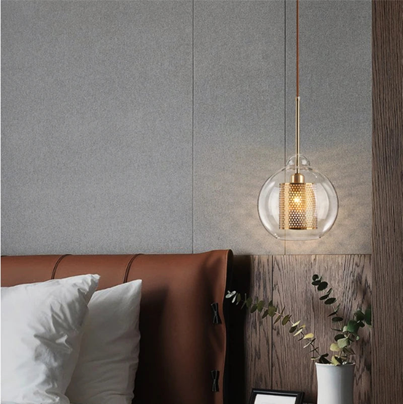 Vadim Modern Smoke Grey Glass Pendant Lamp