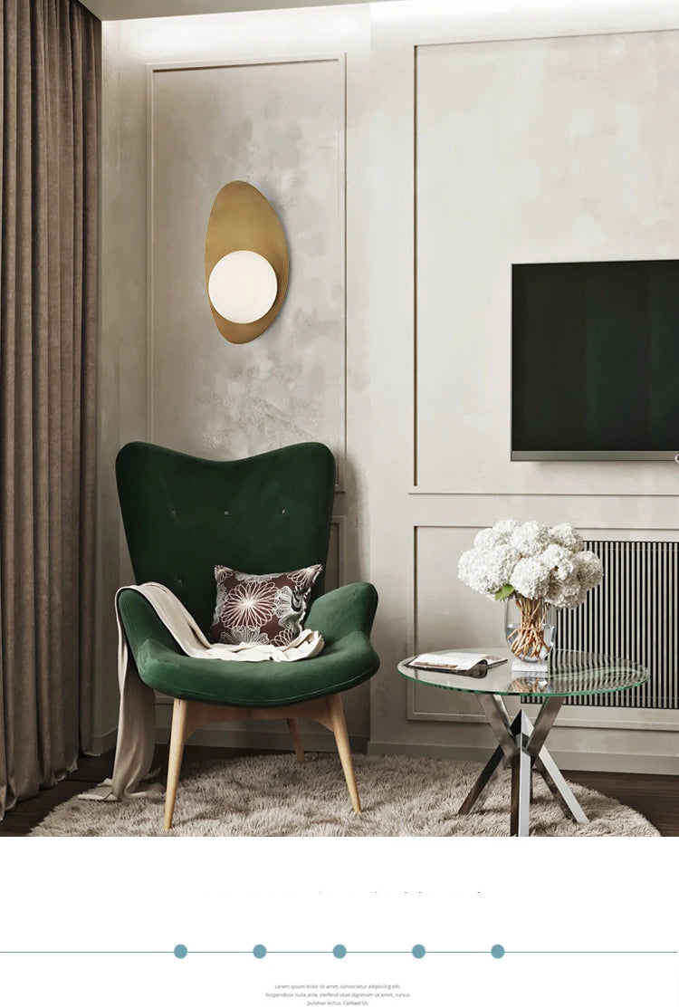 Nouvel Modern Oval LED Wall Sconce