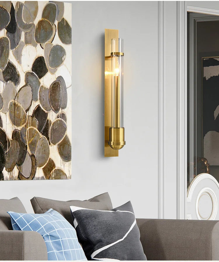 Postmodern Luxury Glass Wall Lamp