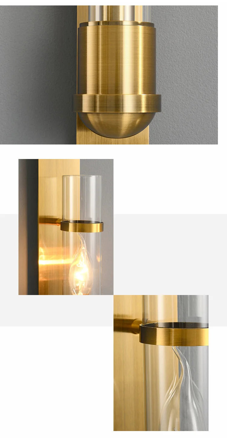 Postmodern Luxury Glass Wall Lamp