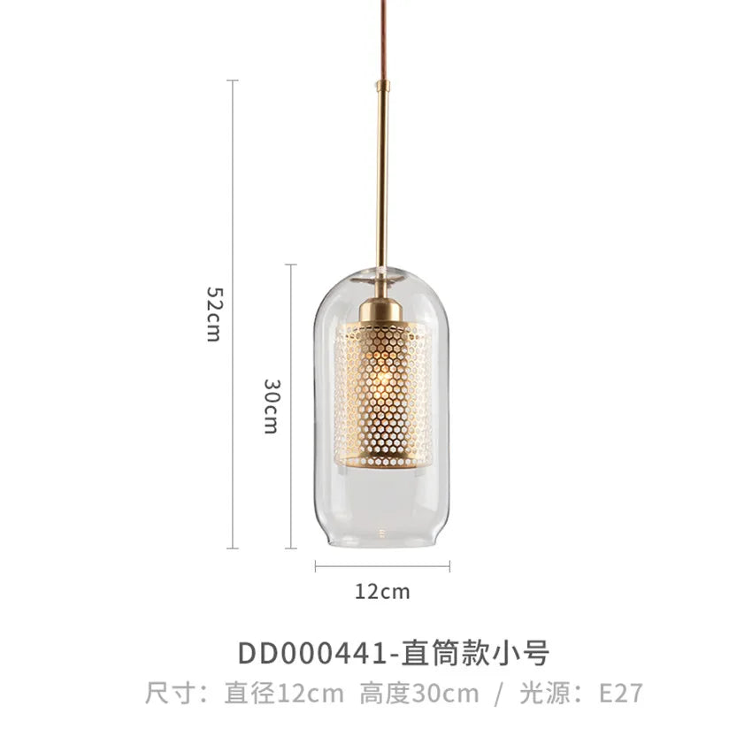 Vadim Modern Smoke Grey Glass Pendant Lamp