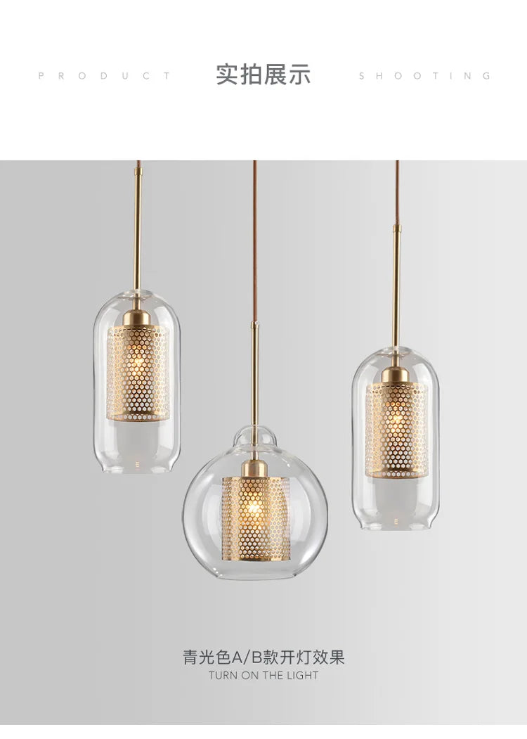 Vadim Modern Smoke Grey Glass Pendant Lamp