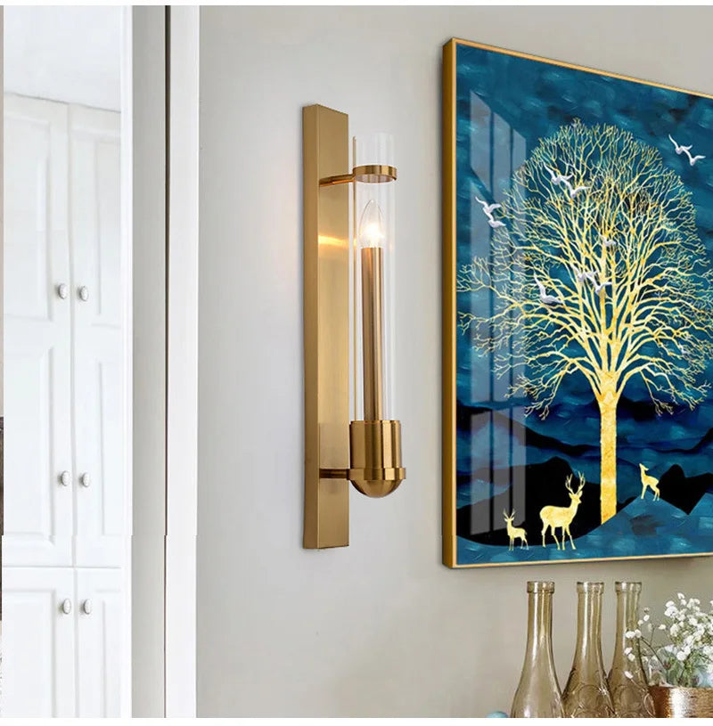 Postmodern Luxury Glass Wall Lamp