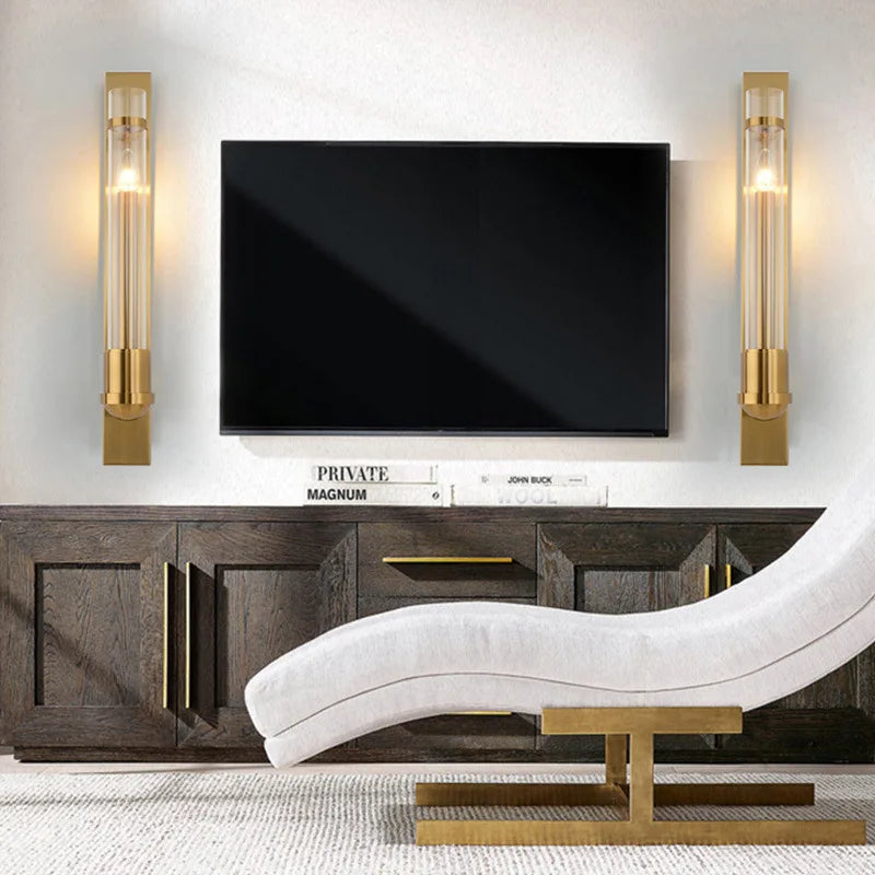 Postmodern Luxury Glass Wall Lamp