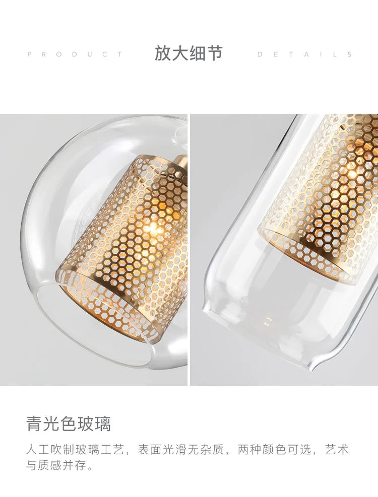 Vadim Modern Smoke Grey Glass Pendant Lamp