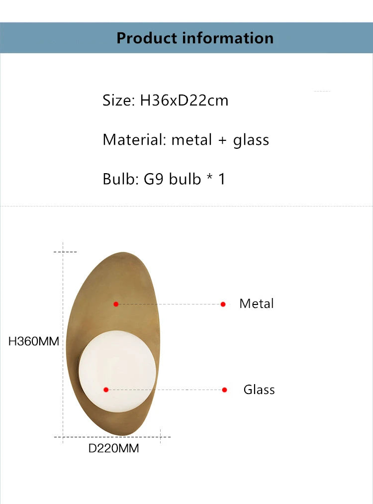 Nouvel Modern Oval LED Wall Sconce