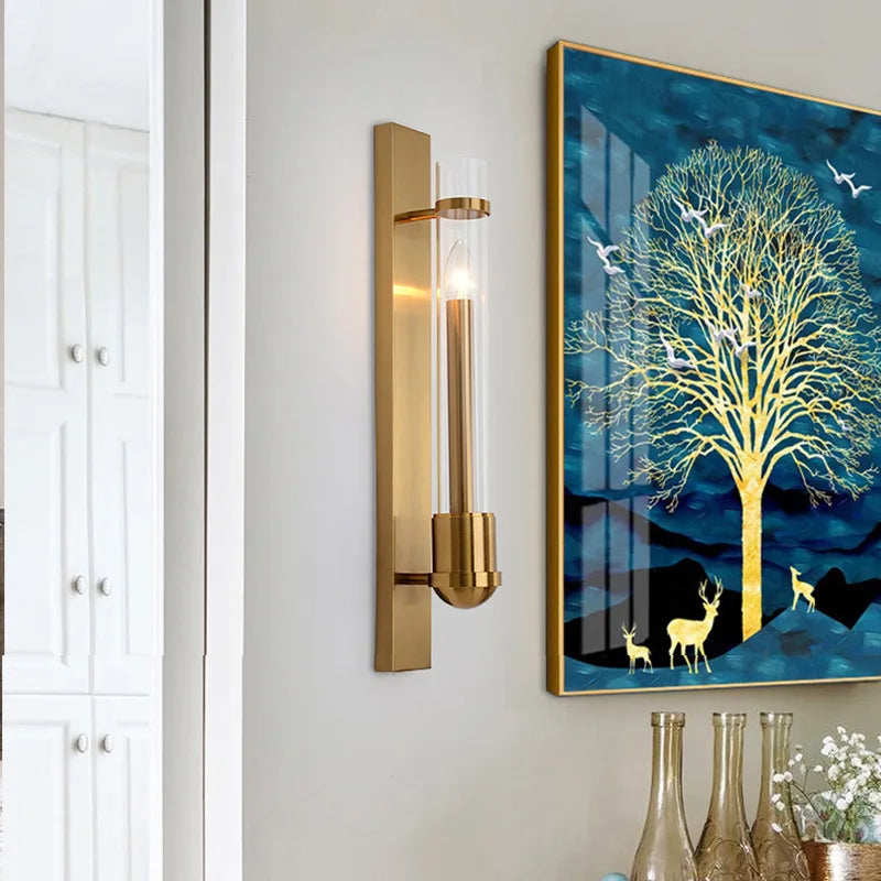 Postmodern Luxury Glass Wall Lamp