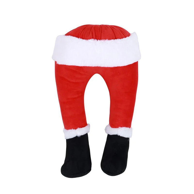 Santa Plush Door & Window Elf Legs Decor