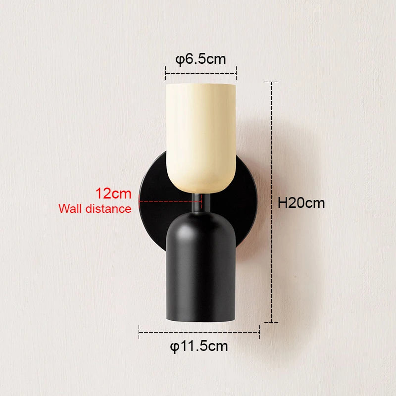Nordic Colorful Minimalist Wall Lamp