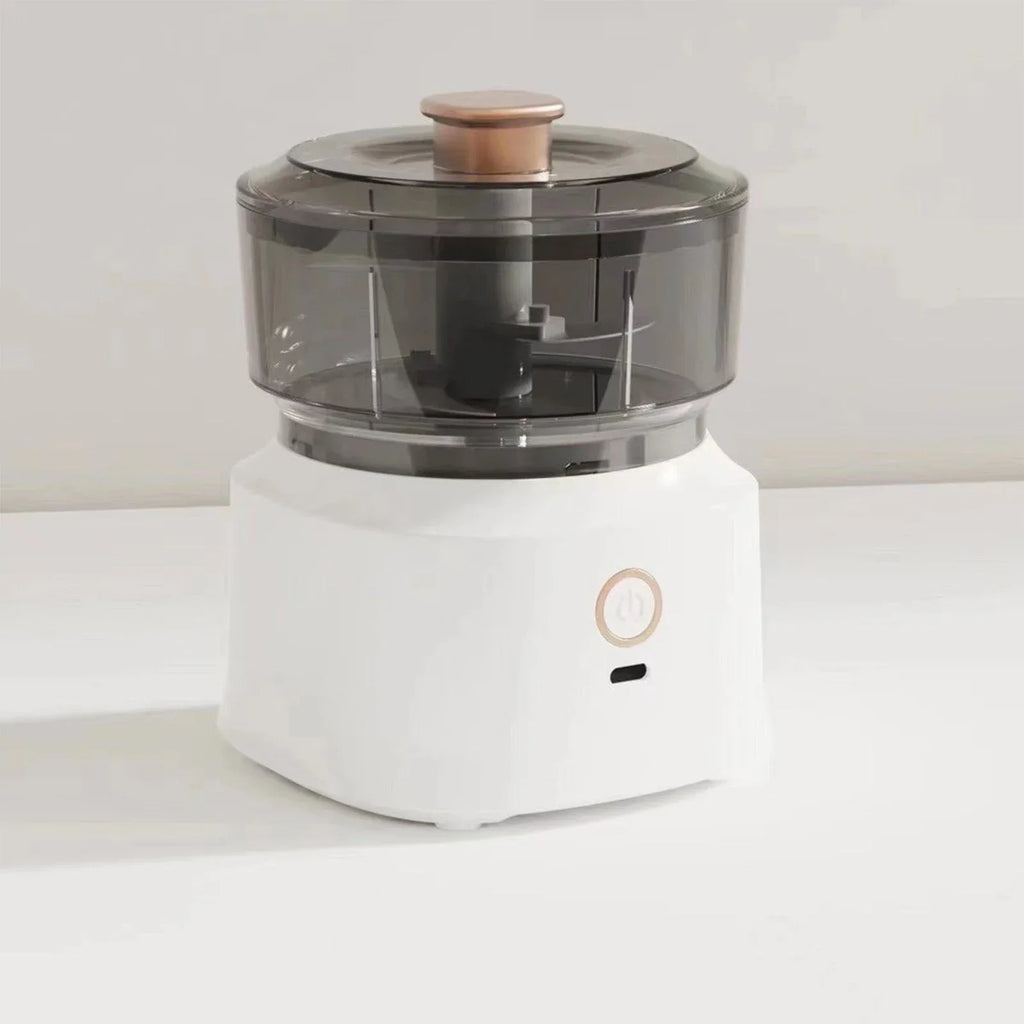 Mini picador de carne elétrico, esmagador de alho multifuncional para cozinha, sem fios, para misturar e triturar alimentos, auxiliar para a alimentação de bebés, 350ml