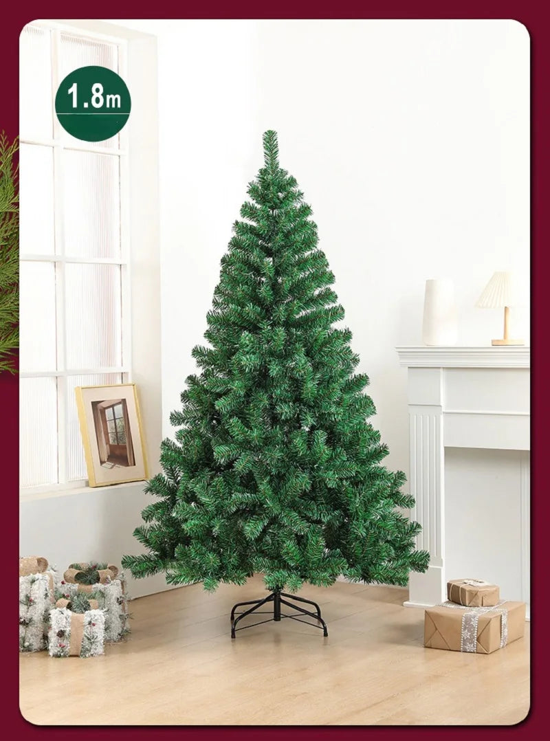 Large Encrypted Green PVC Christmas Tree