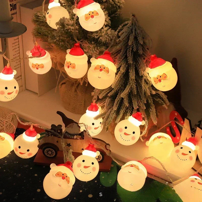 Battery LED Christmas Character Garland