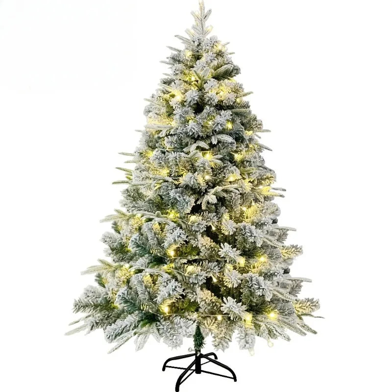 Snow-Sprayed PE+PVC Artificial Christmas Tree