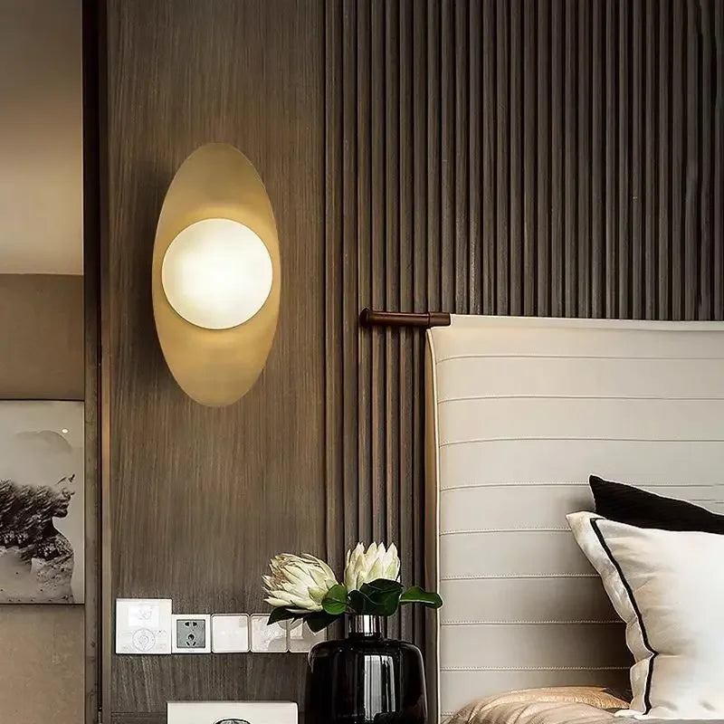 Nordic Gold Ingot Wall Lamp