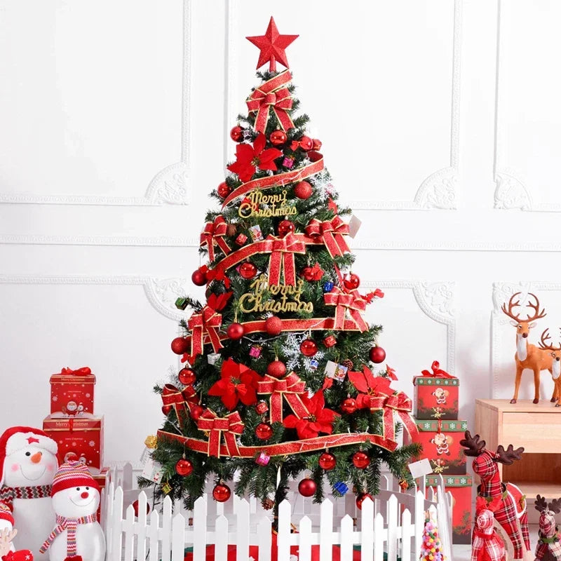 Large Encrypted Green PVC Christmas Tree