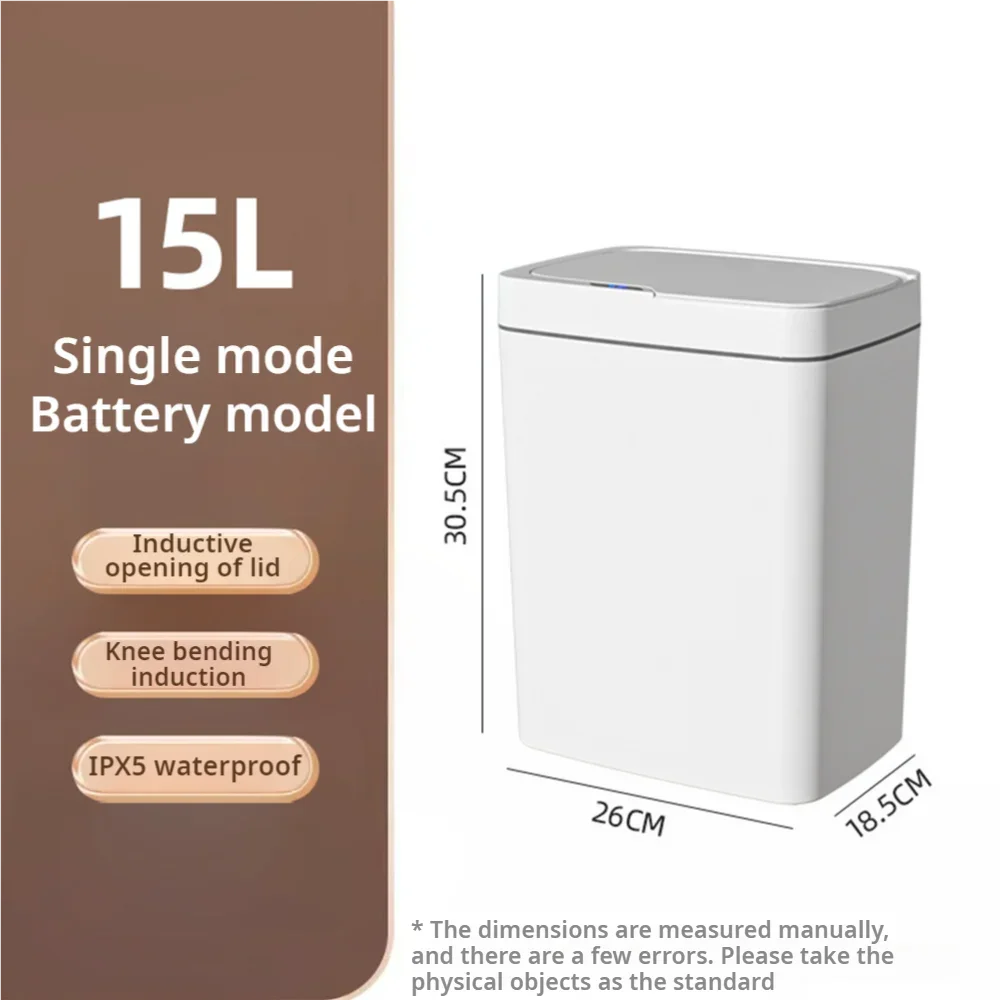 Smart Touchless Automatic Trash Can (15L)