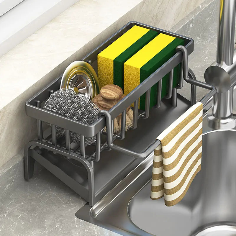 Kitchen Sink Sponge & Cloth Draining Rack