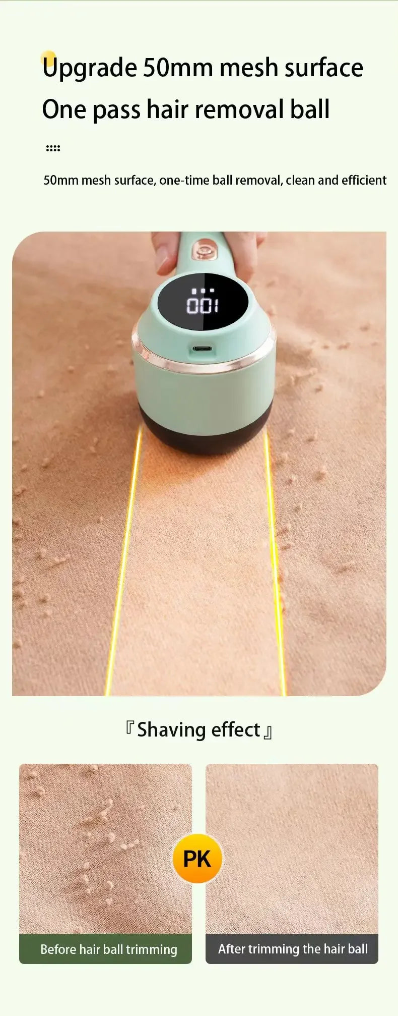 Removedor de cotão para roupa, aparador de bolas de cabelo, removedor de cotão de cotão, removedor de cotão para roupa, camisolas e tecidos com LED digital elétrico.