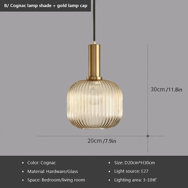Nordic Single-Head Glass Pendant Light