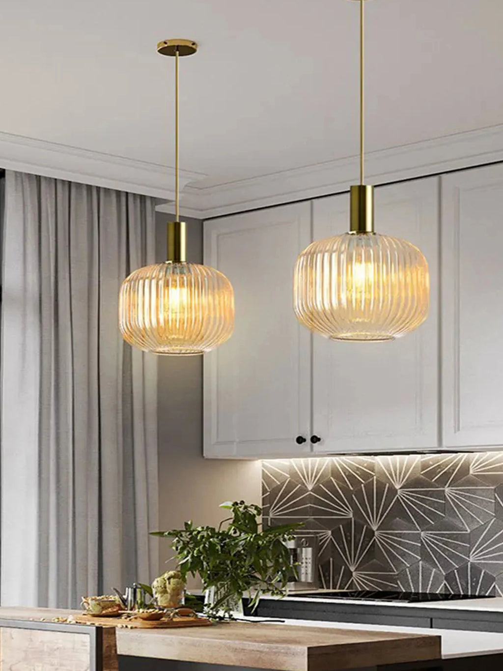 Nordic Single-Head Glass Pendant Light