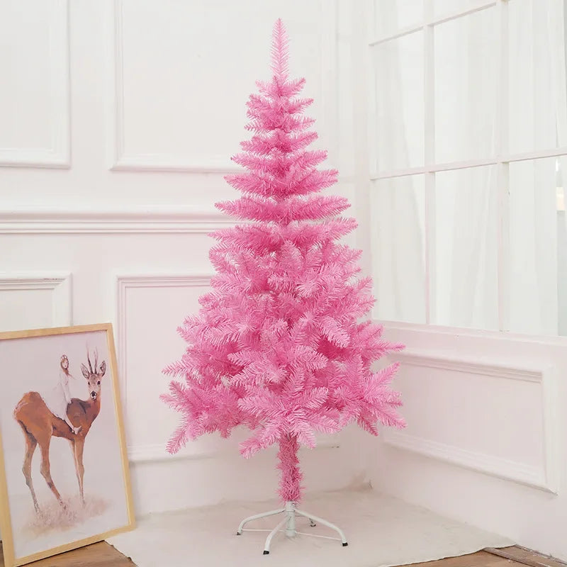 Artificial Pink Rose Christmas Tree Decor