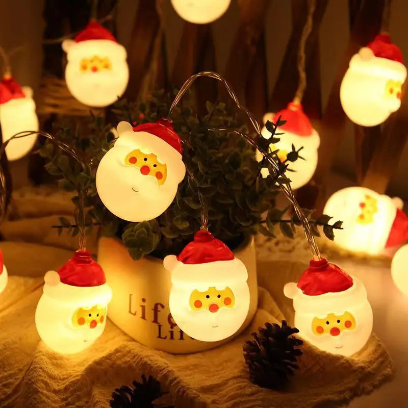 Battery LED Christmas Character Garland