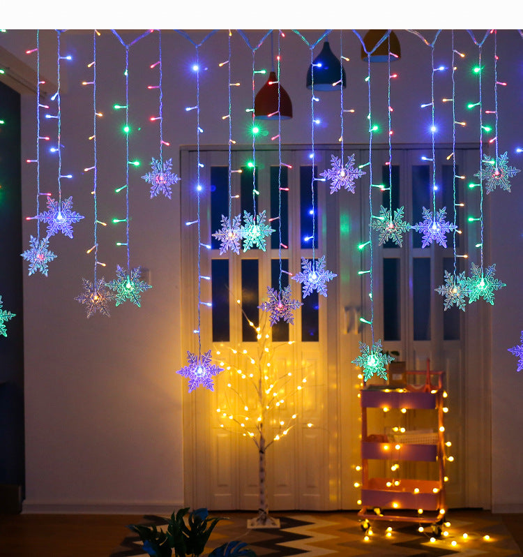 3.2M Snowflake LED Fairy Curtain Lights