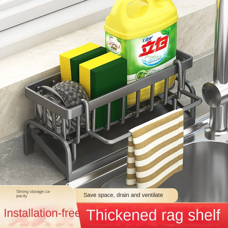 Kitchen Sink Sponge & Cloth Draining Rack