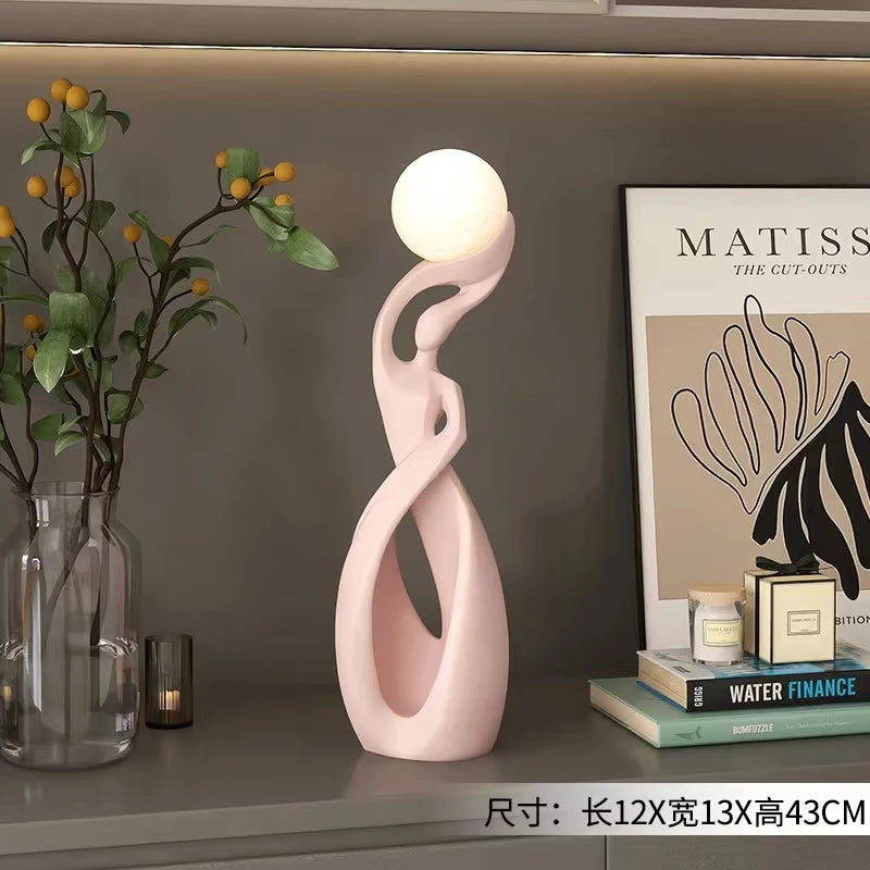 Nordic Luminous Abstract Sculpture