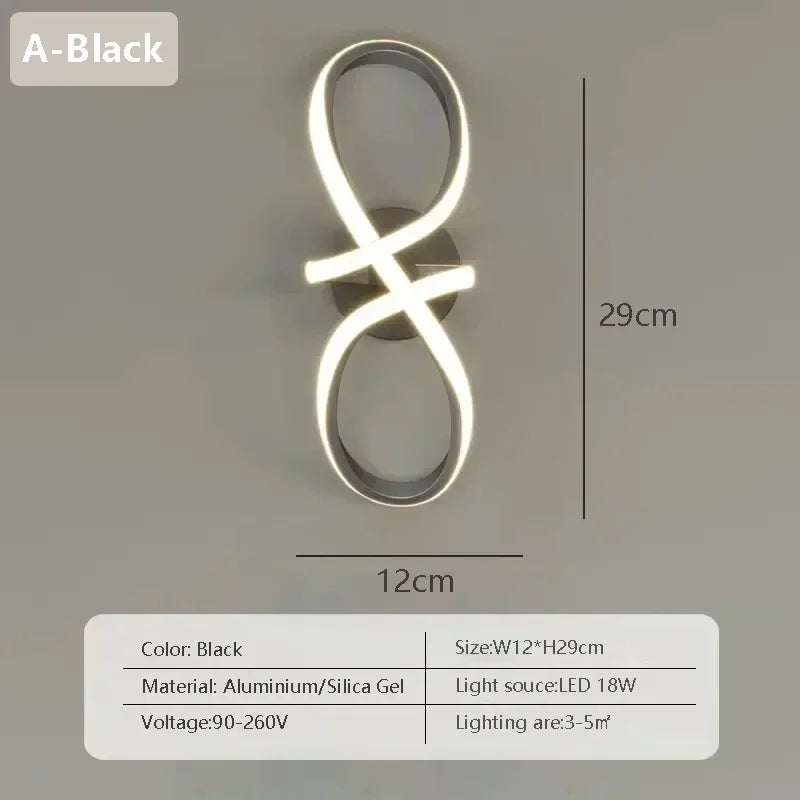 Nordic Gold Modern LED Wall Sconce