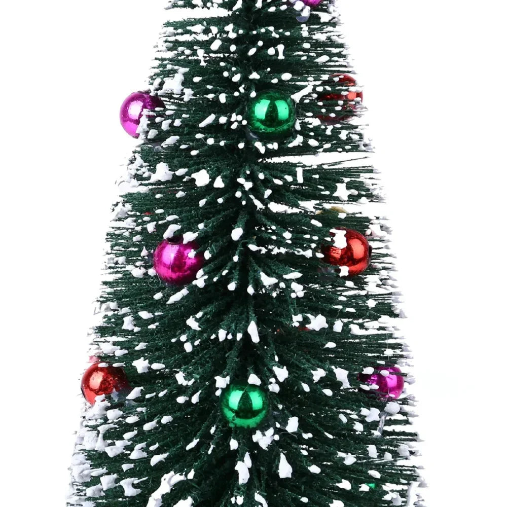 Mini Christmas Tree with Wooden Base