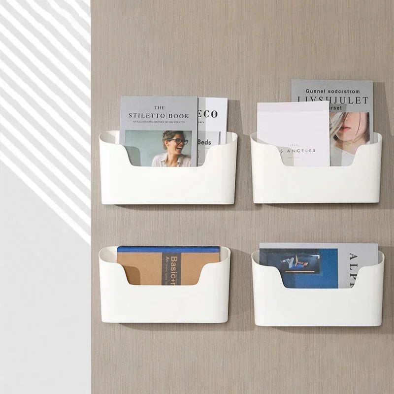 Wall-Mounted Multifunction Adhesive Storage Rack
