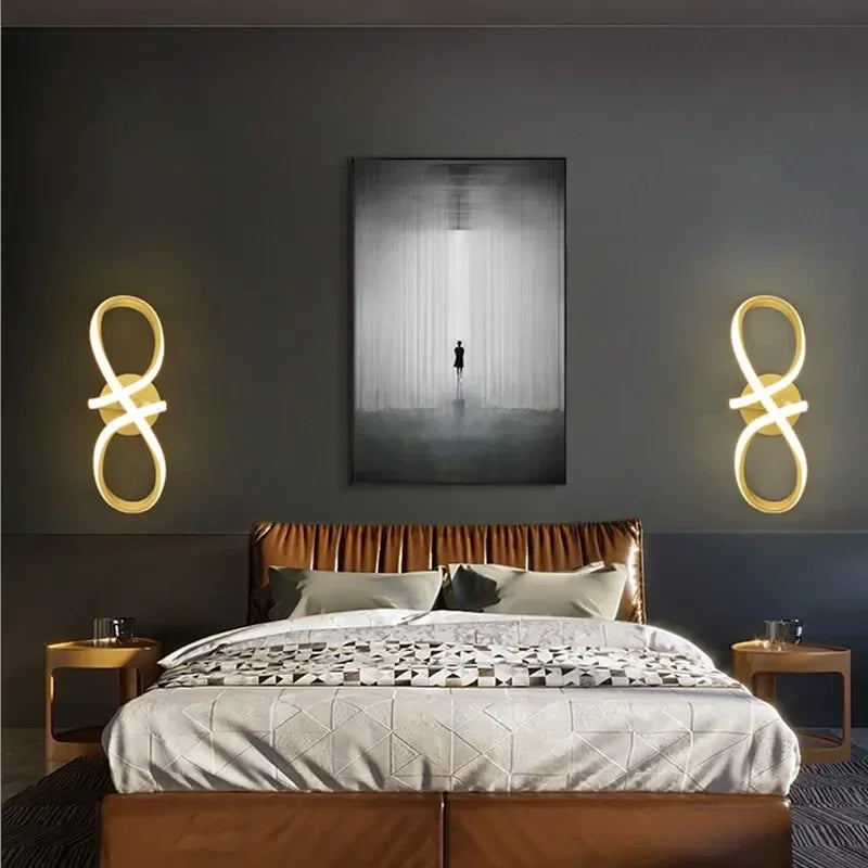 Nordic Gold Modern LED Wall Sconce