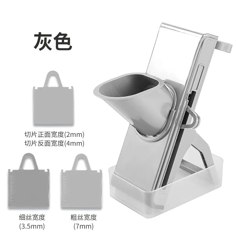 Fatiador de cozinha multifuncional, cortador de legumes, picador, ralador de cozinha para cebola, alho, cenoura e batata.