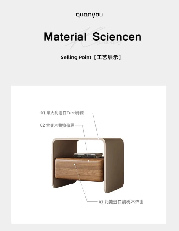 Aesthetic Luxury Bedside Table