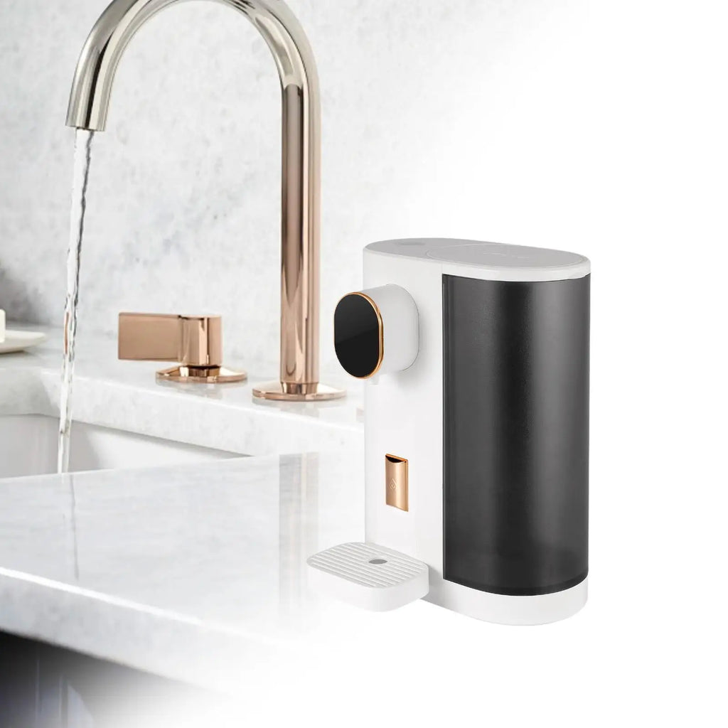 Dispensador automático de elixir bucal para casa de banho, montado na parede, para uso doméstico, infantil e em hotelaria.