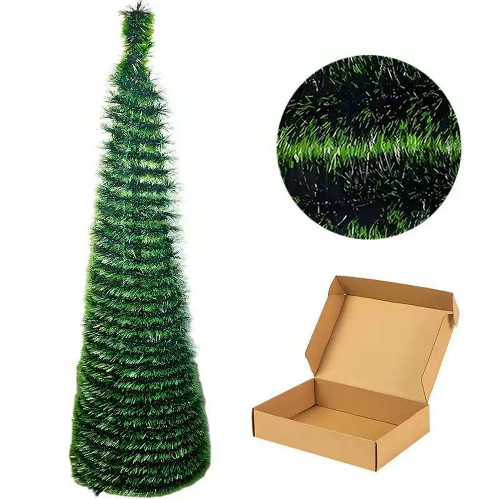 2025 Foldable Green Christmas Spiral Tree
