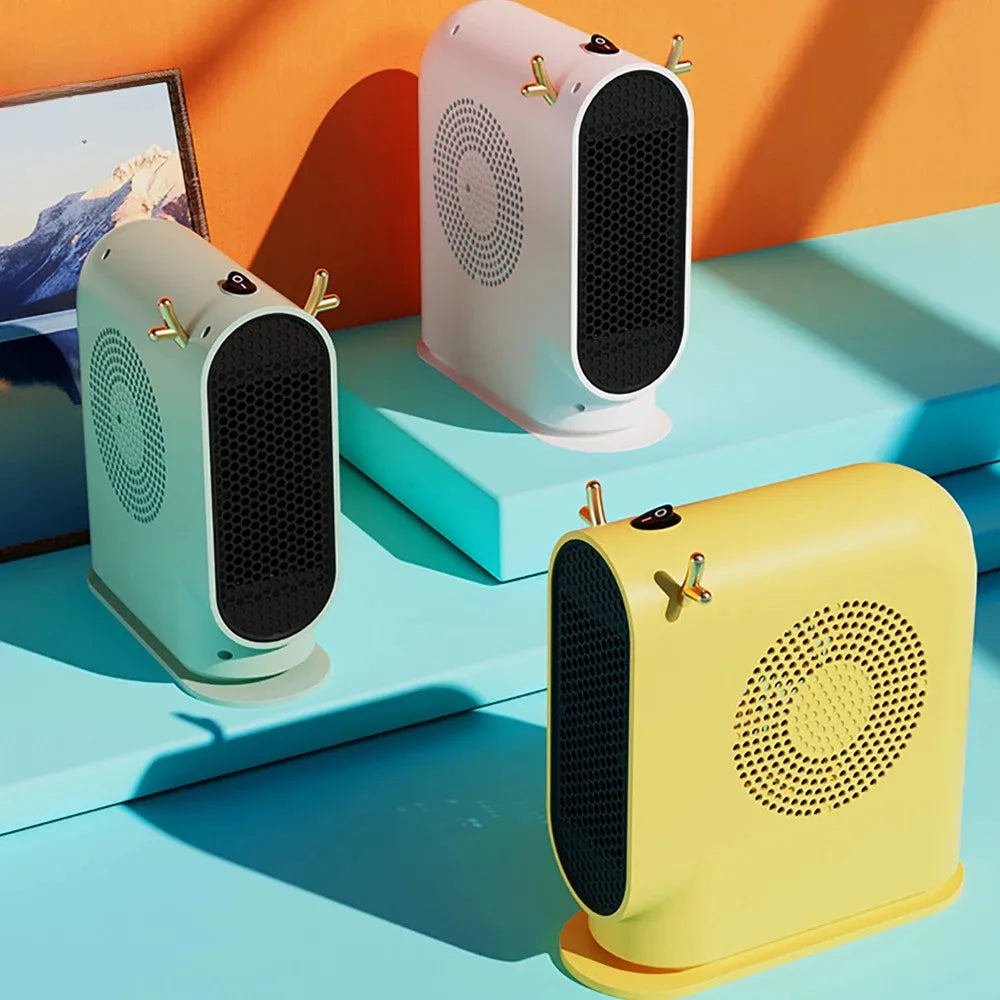 500W Portable Electric Heater with Thermostat