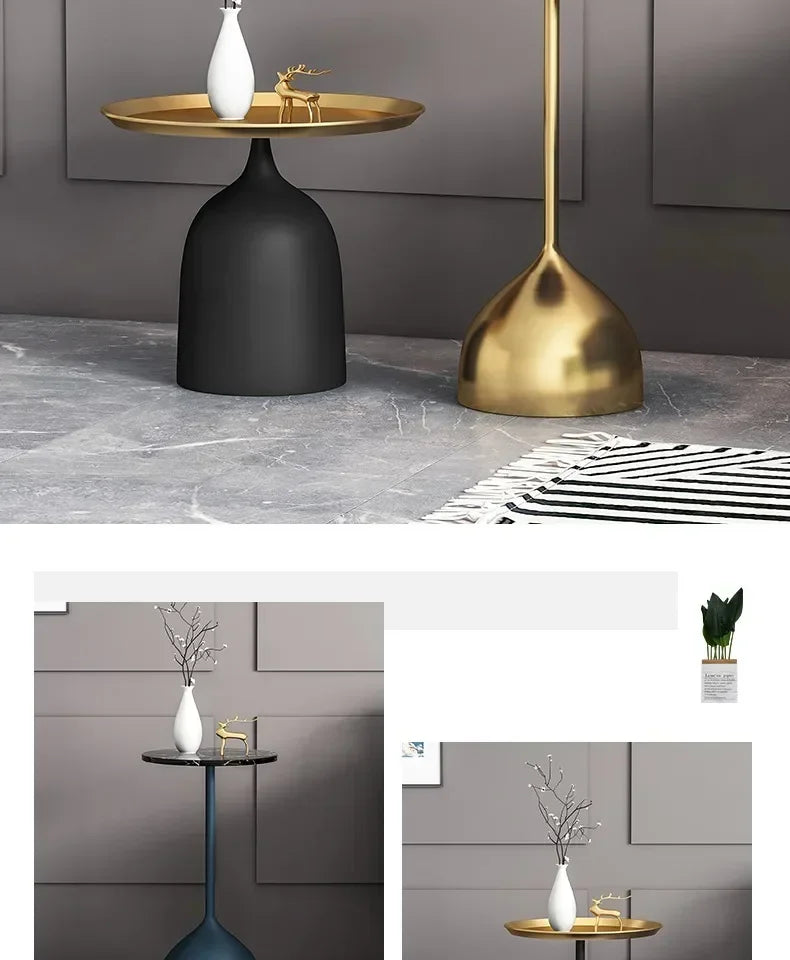 Nordic Marble Gold Side Table