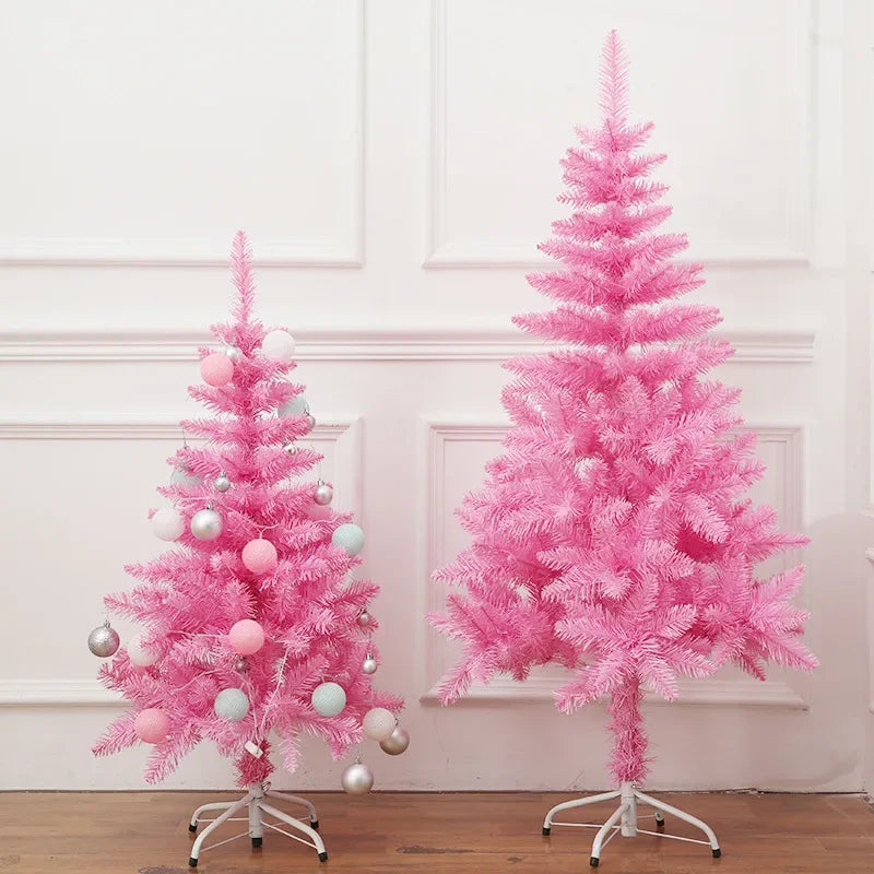 Artificial Pink Rose Christmas Tree Decor