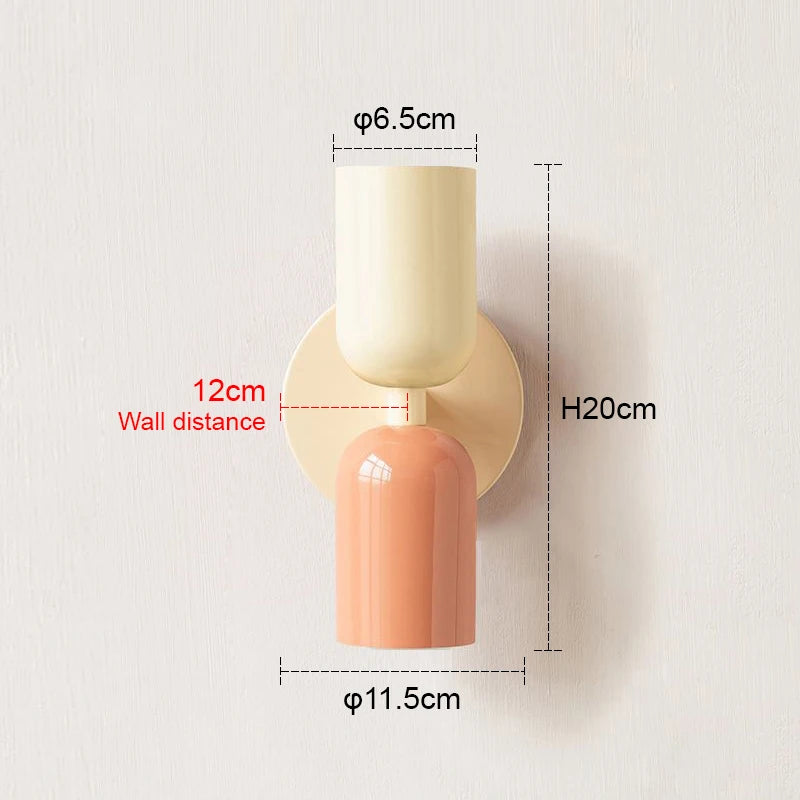 Nordic Colorful Minimalist Wall Lamp