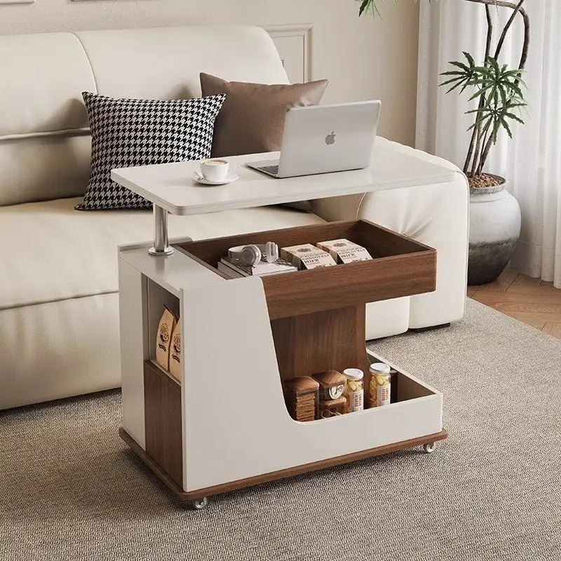 Luxury Solid Wood Slate Side Cabinet