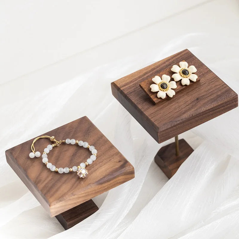 Walnut Jewelry Display Stand