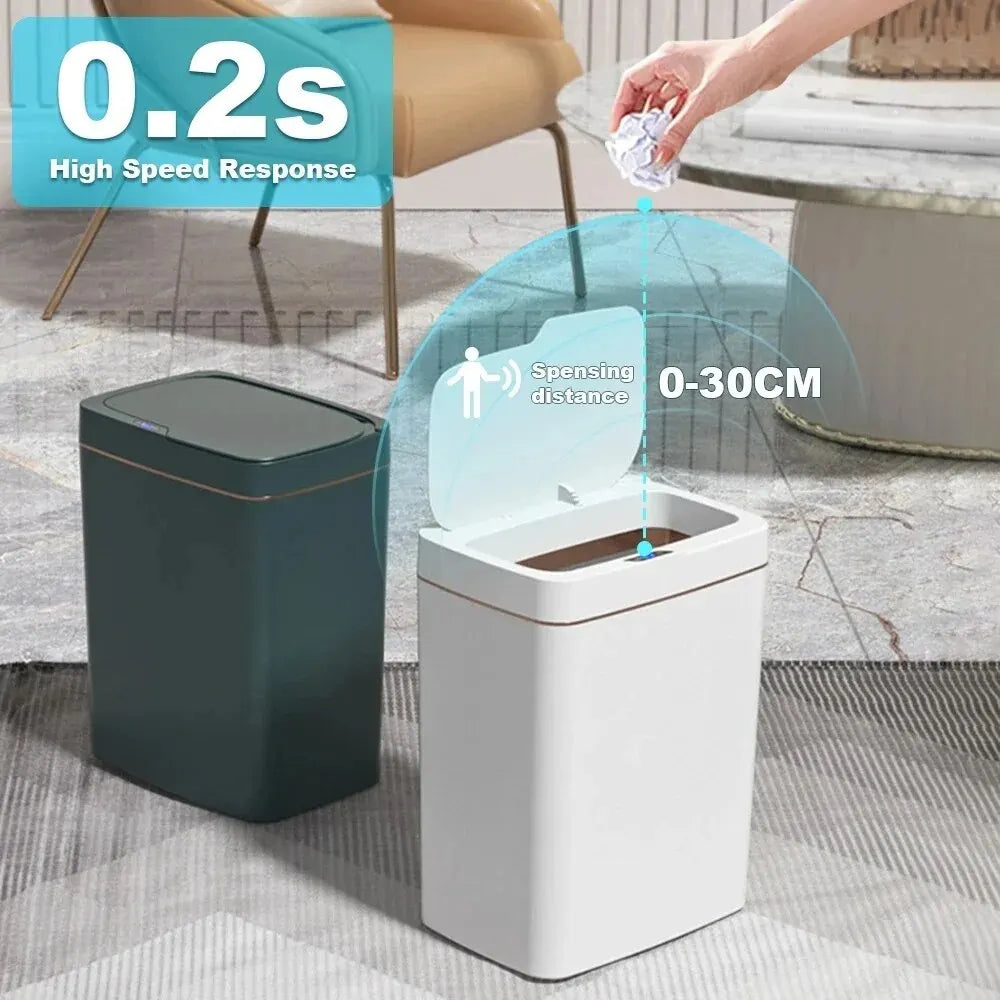 Smart Touchless Automatic Trash Can (15L)