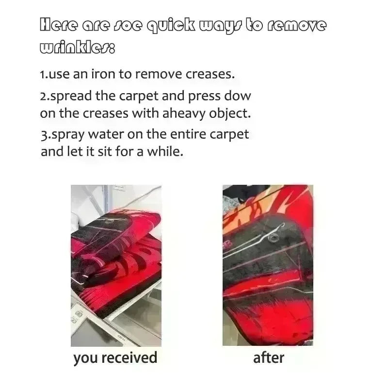 Modern Soft Line-Print Floor Mat