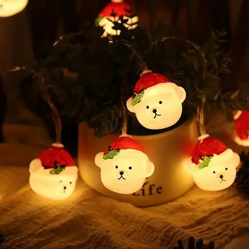 Battery LED Christmas Character Garland