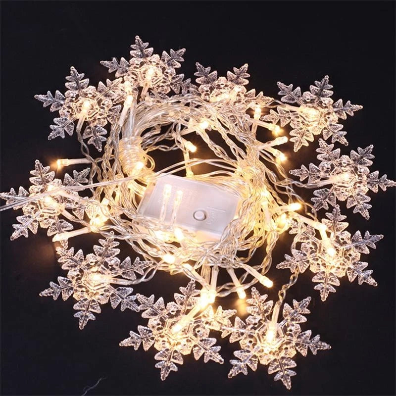 Outdoor LED Snowflake Curtain Lights