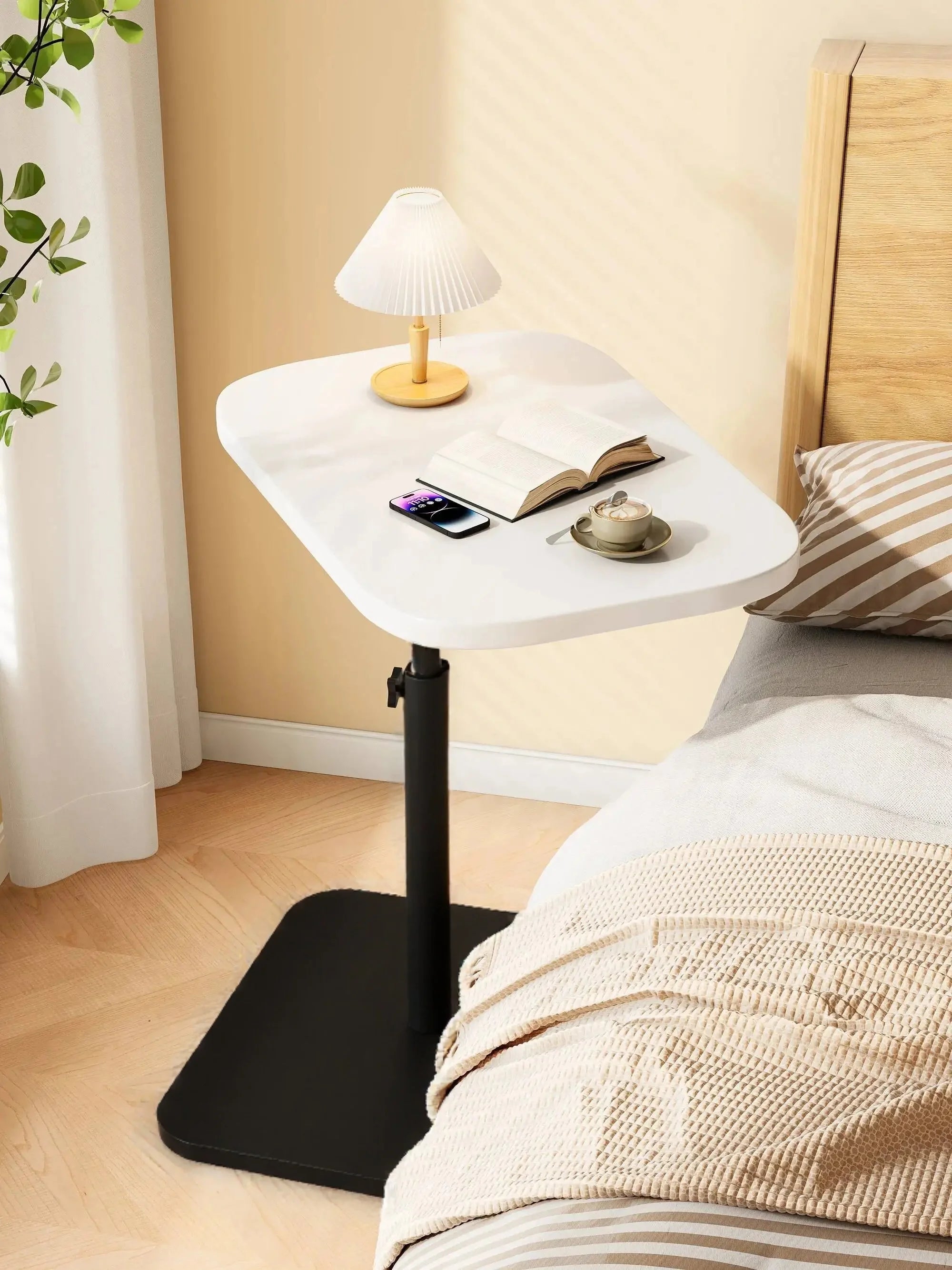 Mesa de apoio dobrável e ajustável portátil/mesa para portátil, para escritório em casa, mesa de centro, mesa de cabeceira, mesa de sofá, área de receção do escritório, mesa para mães