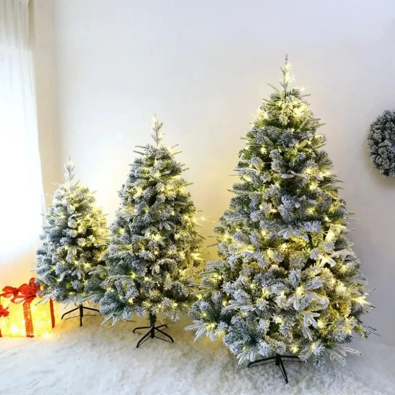 Snow-Sprayed PE&PVC Artificial Christmas Tree